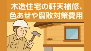 Repairing eaves and preventing discoloration and decay