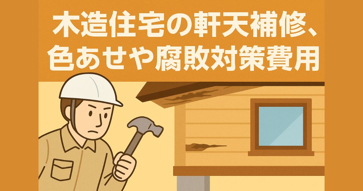 Repairing eaves and preventing discoloration and decay