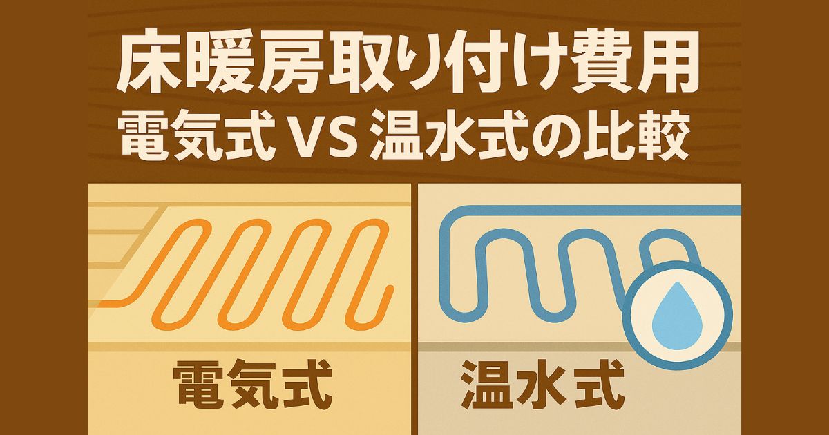 Floor heating renovation cost comparison