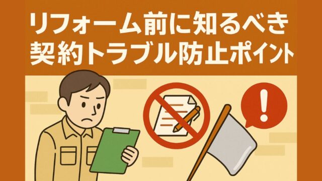 Tips for preventing troubles with renovation contracts