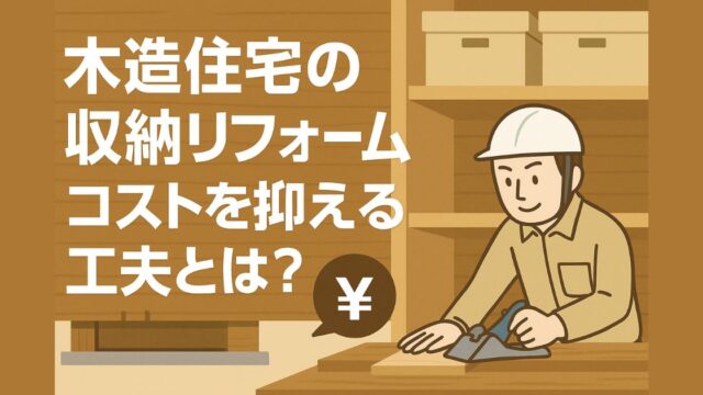Storage renovation for wooden houses