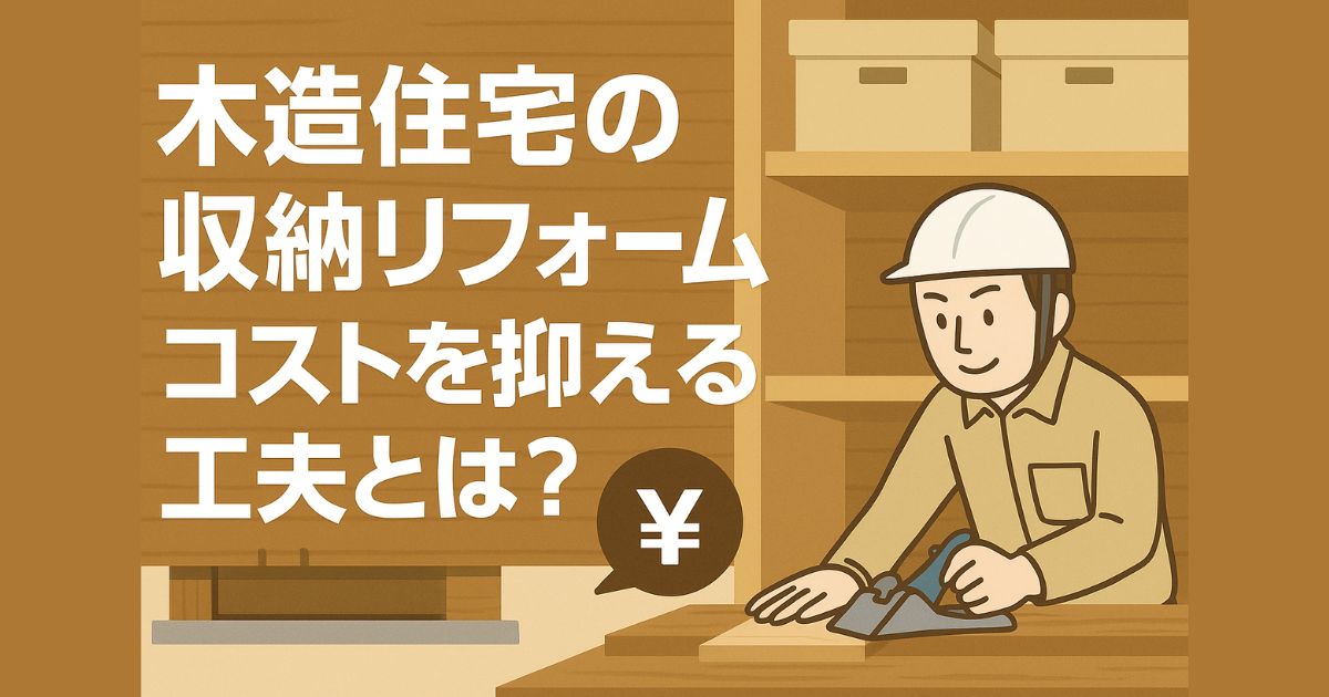 Storage renovation for wooden houses