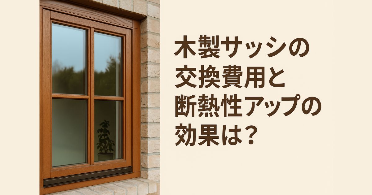 Replacement cost and insulation of wooden sashes