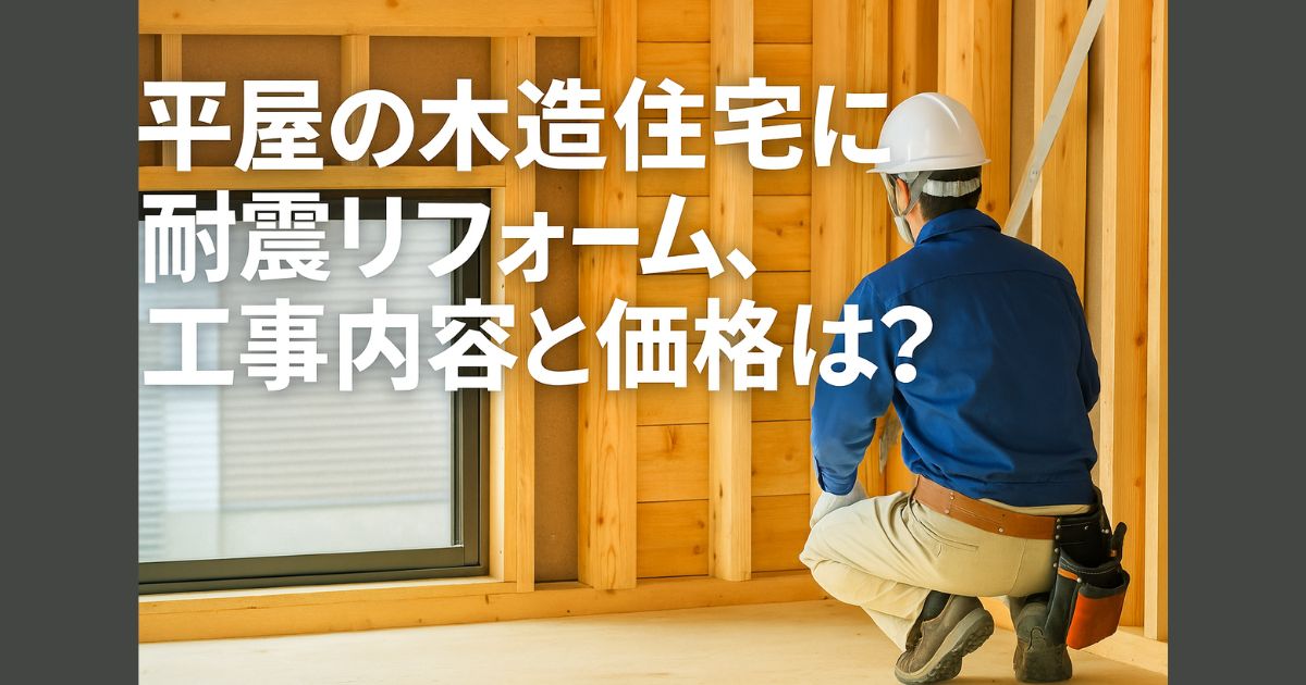 Earthquake-proofing renovation of a single-story house