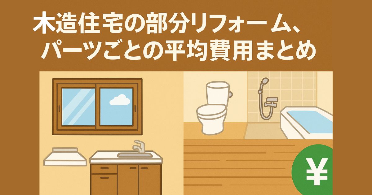 List of costs for renovating wooden houses by part