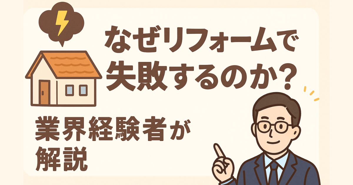 Why do renovations fail?