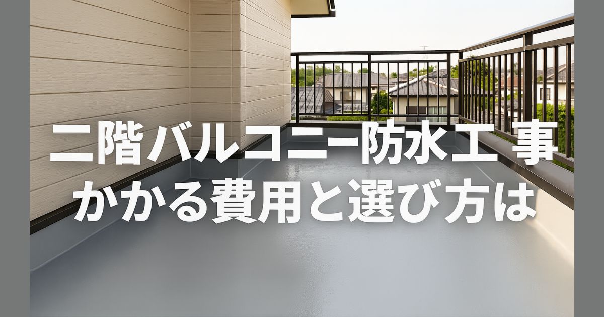 Balcony waterproofing costs and selection