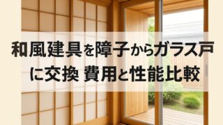 Replacing Japanese-style doors from shoji to glass: Cost and performance comparison