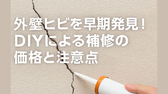Early detection of exterior wall cracks! Prices and precautions for DIY repairs