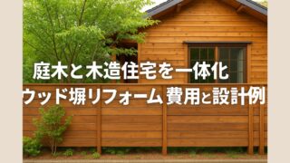 Integrating garden trees with wooden houses, wood fence renovation costs and design examples