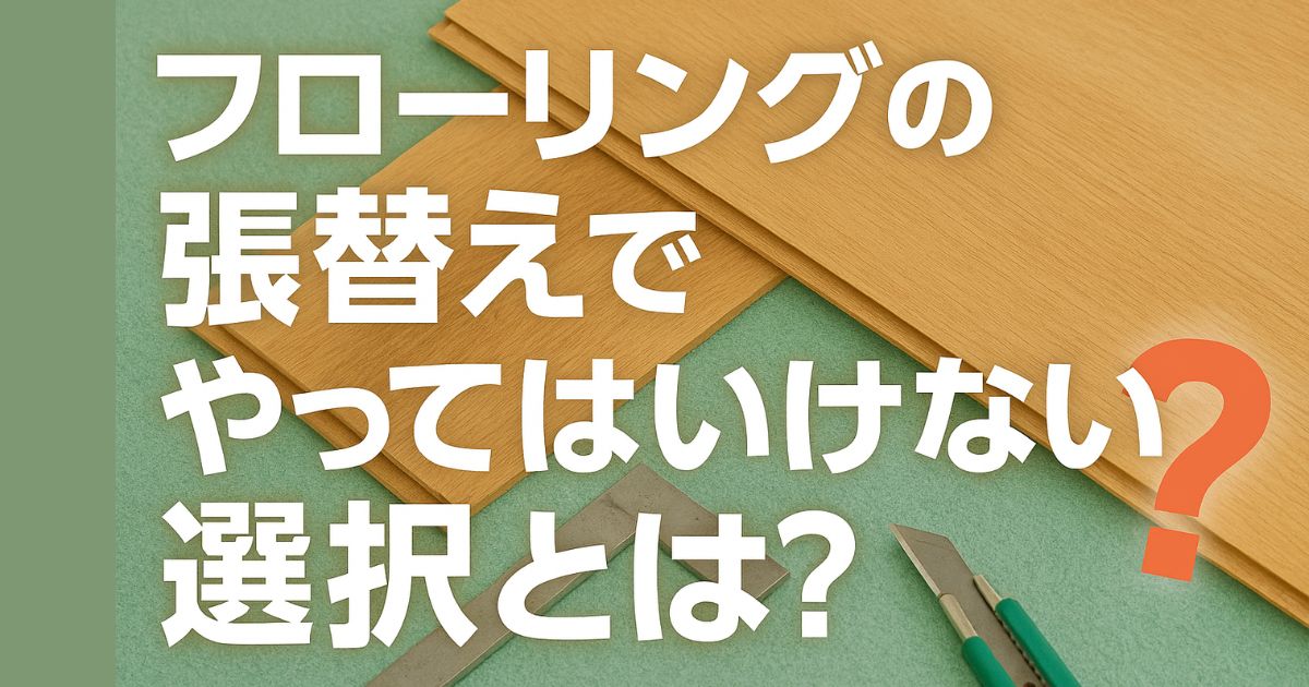 What should you avoid when replacing your flooring?