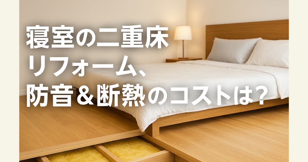 How much does it cost to renovate a double floor in a bedroom and soundproof and insulate it?