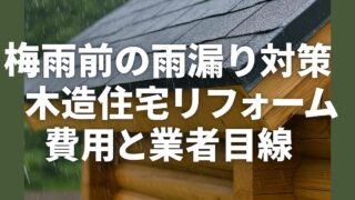 Renovation to prevent leaks before the rainy season