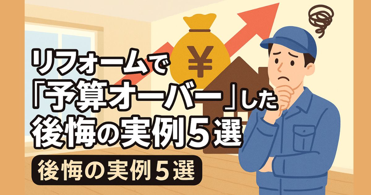 5 examples of regrets after going over budget on renovations