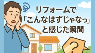 The moment when I realized "this wasn't how it was supposed to be" during renovation