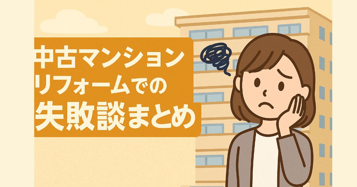 Summary of failure stories in renovating used apartments