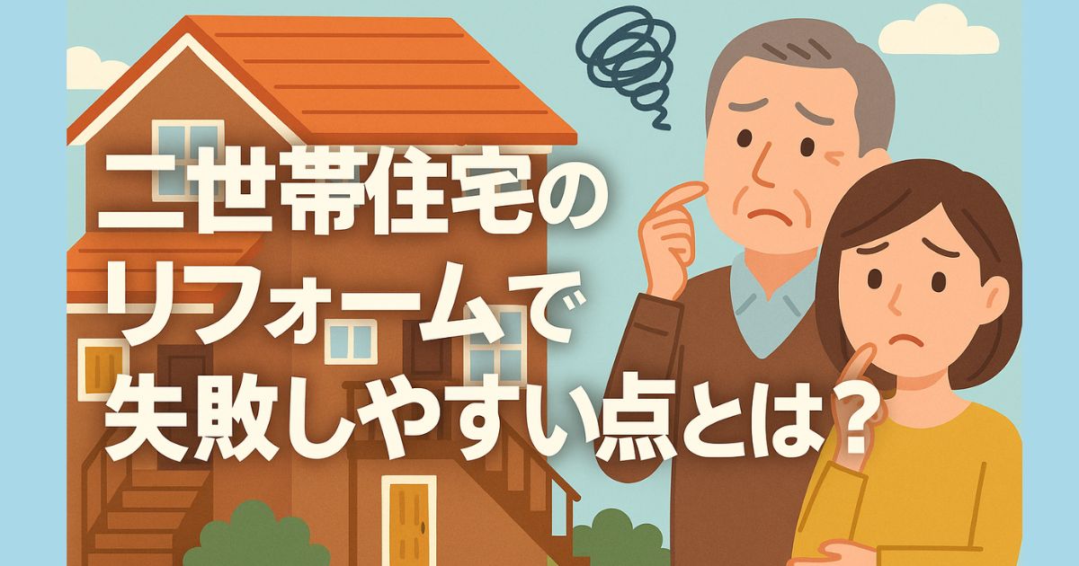 What are the common mistakes people make when renovating a two-generation home?