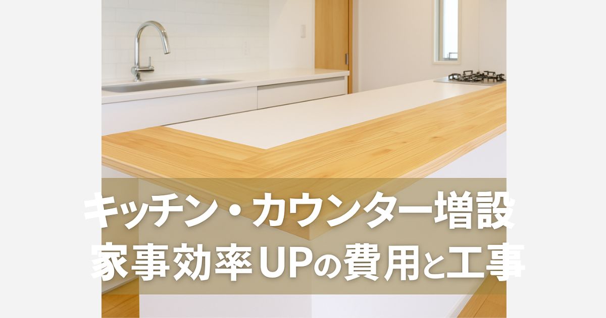 Kitchen counter expansion renovation